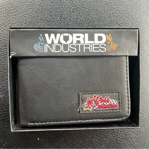 New unused World Industries leather wallet